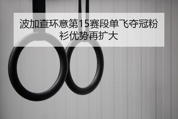 波加查环意第15赛段单飞夺冠粉衫优势再扩大